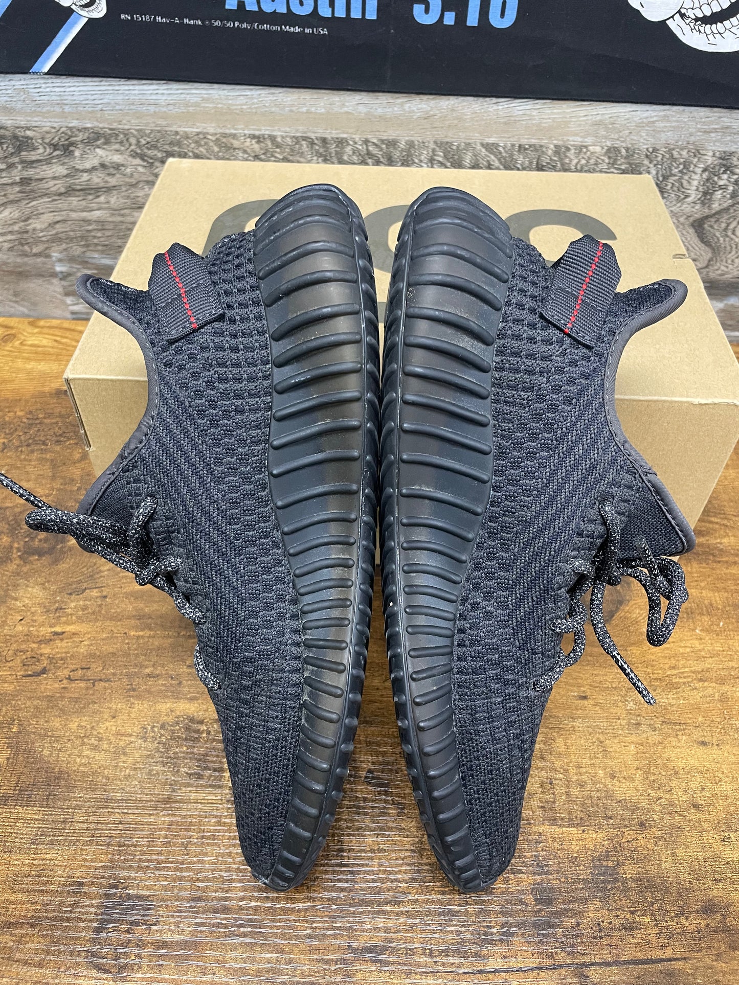 9-Adidas Yeezy Boost 350v2 Black Non-Reflective