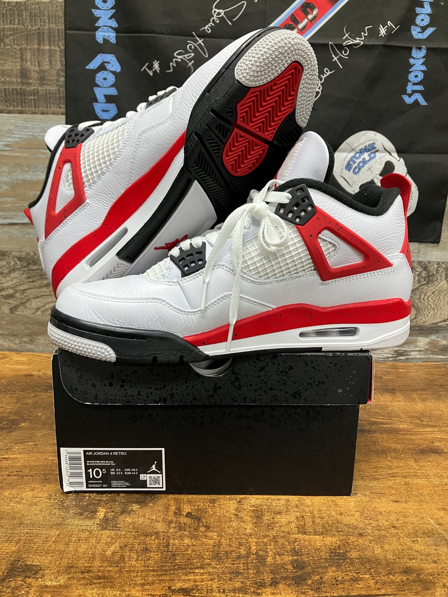 10.5-Jordan 4 Retro Red Cement