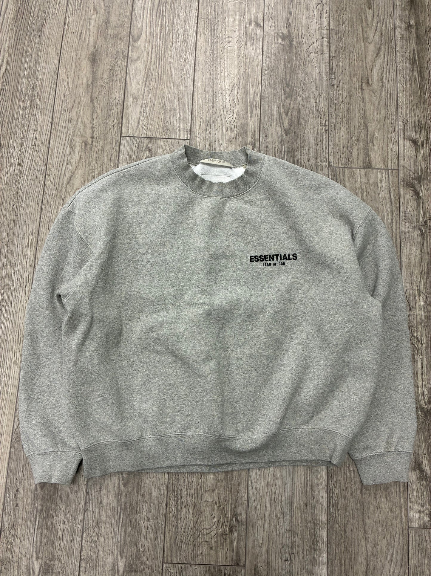 L - Fear Of God Essentials Heather grey Crewneck