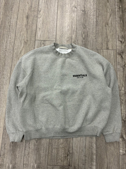 L - Fear Of God Essentials Heather grey Crewneck