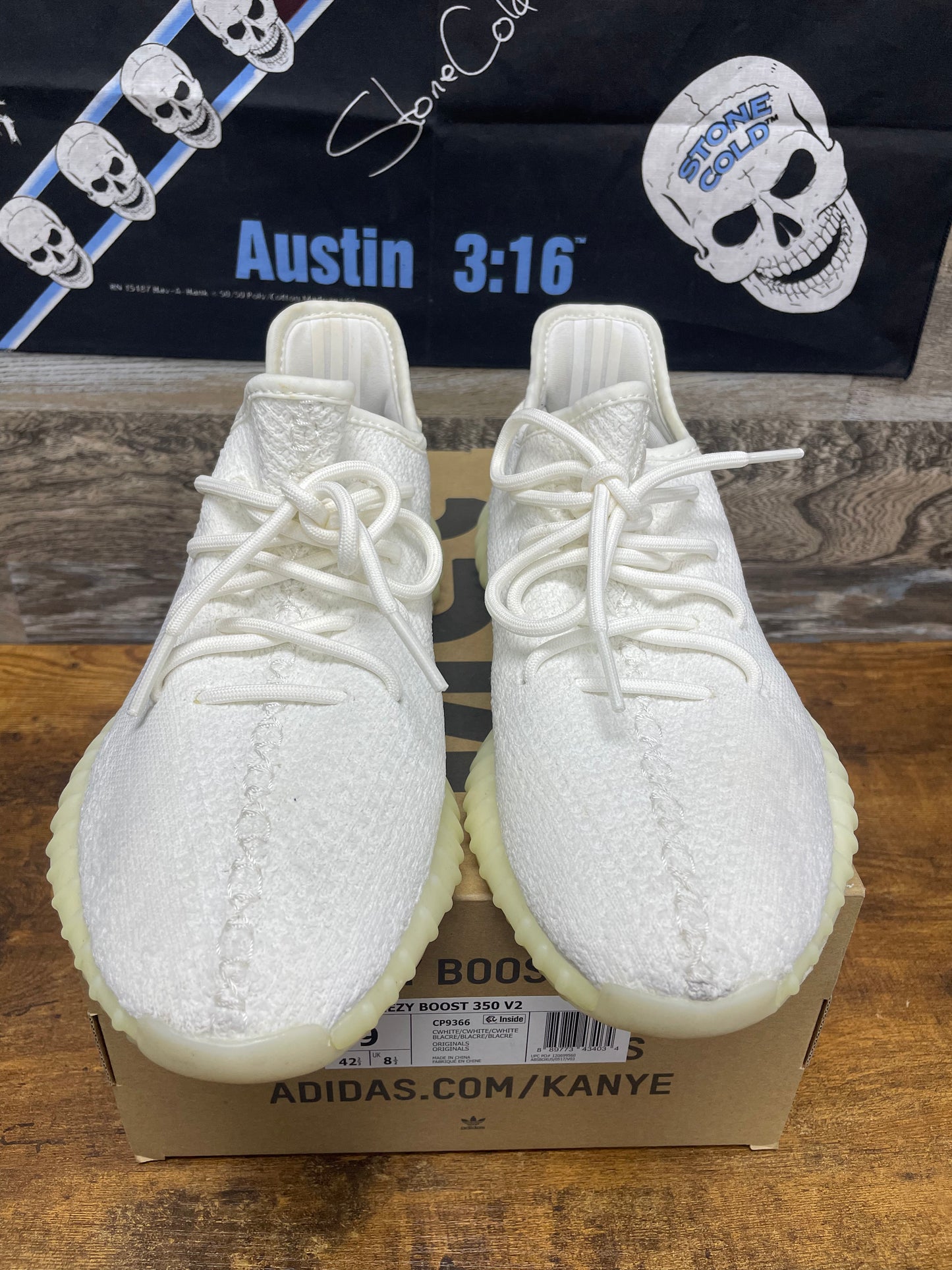 9-Adidas Yeezy Boost 350v2 Cream White/Triple White