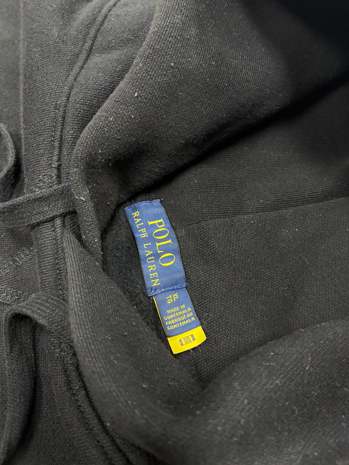 XL - Polo Ralph Lauren Black Pinstripe Suit Bear Hoodie