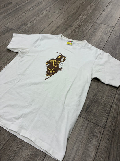 M - Bape White Cavalry Logo T-Shirt