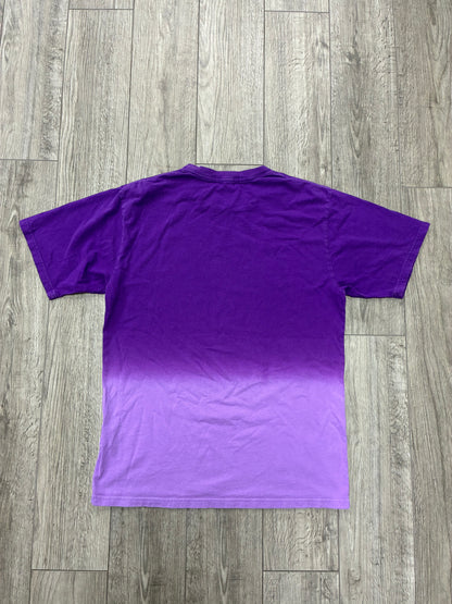 L - Bape Purple Logo Gradation T-Shirt