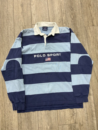 XL - Polo Sport Ralph Lauren Striped Long-Sleeve Rugby Shirt