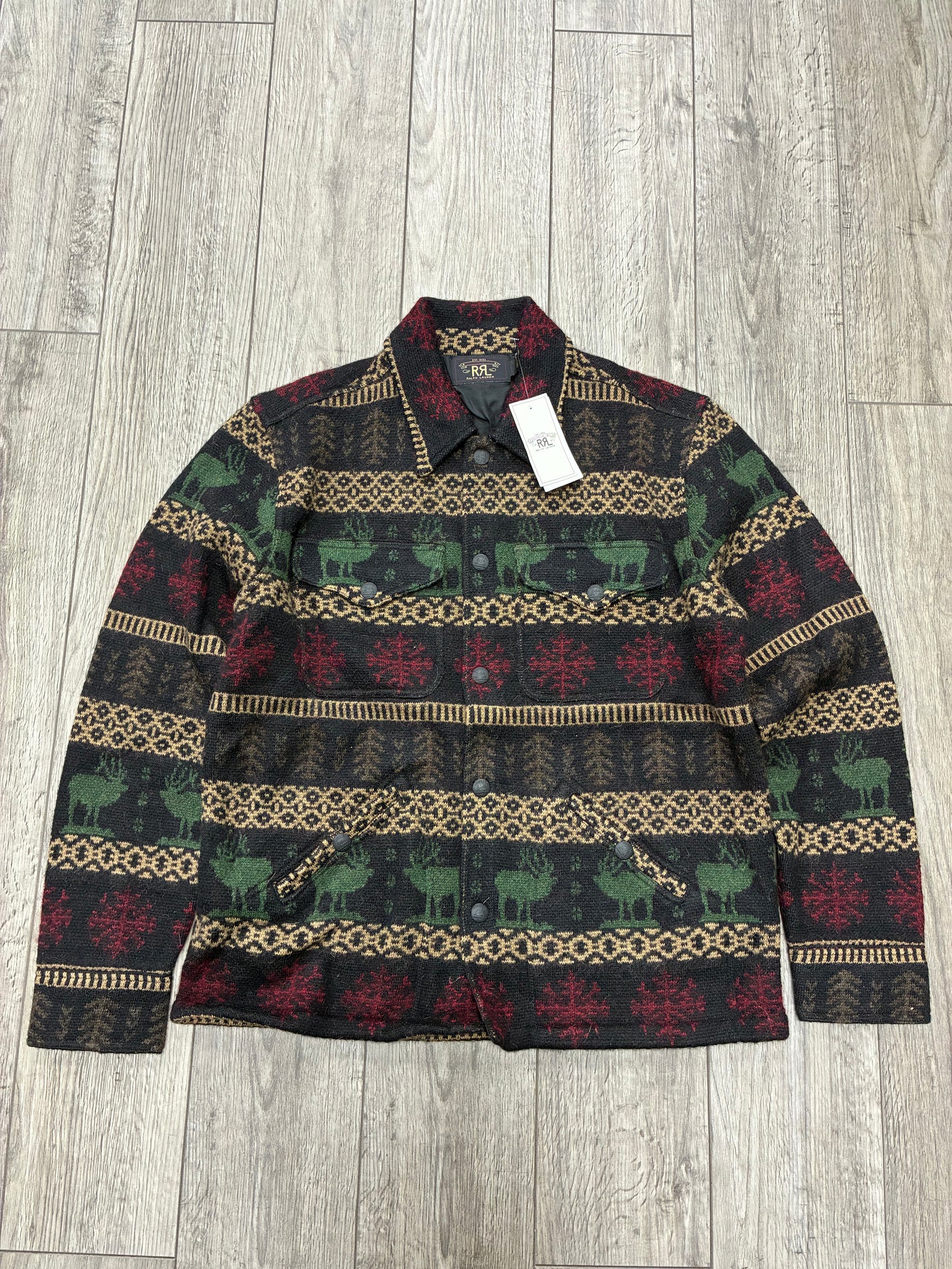 M/XL - RRL Fair Isle Alpaca and Wool-Blend Jacquard Overshirt