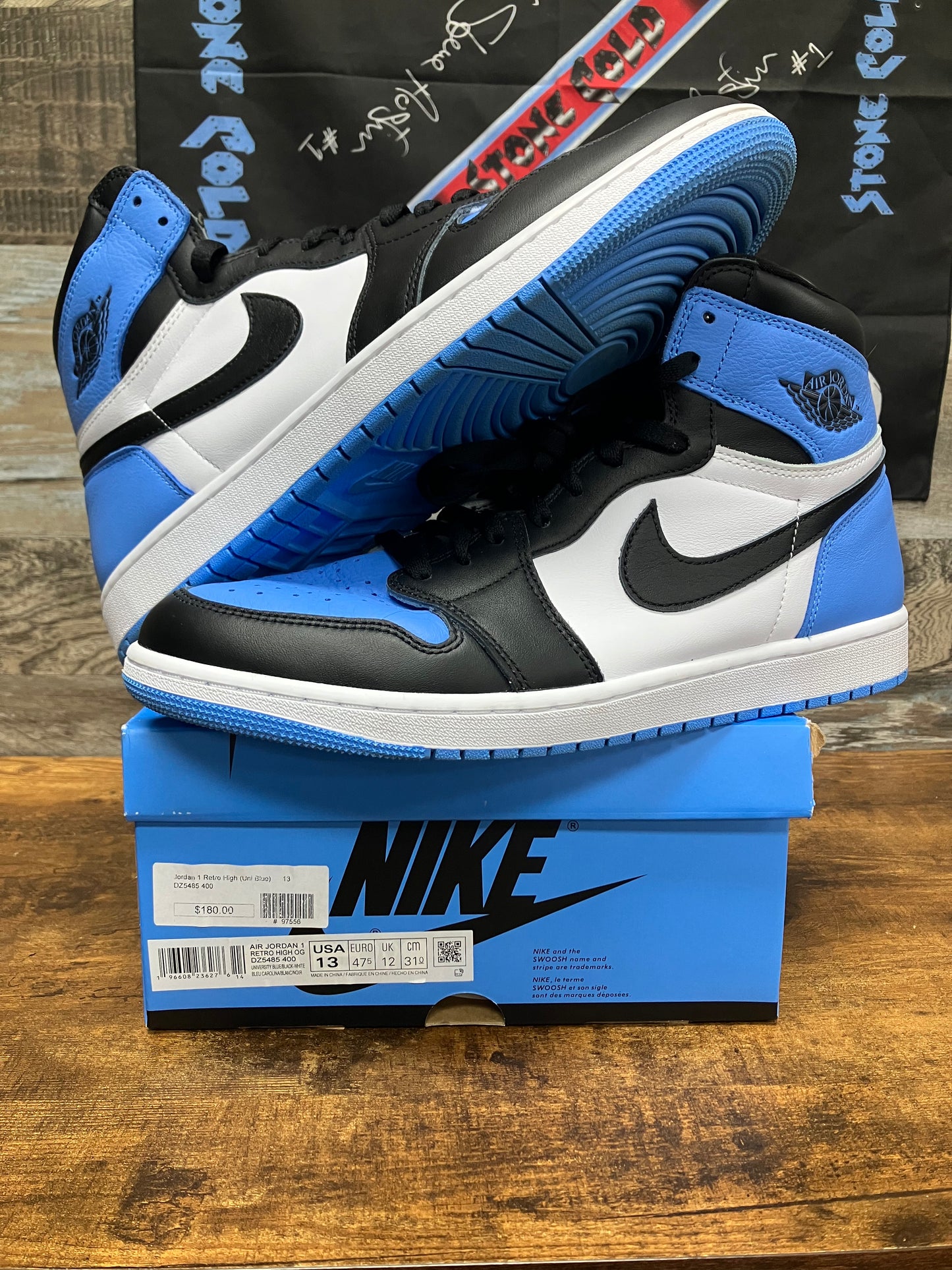 13-Jordan 1 Retro High OG UNC Toe