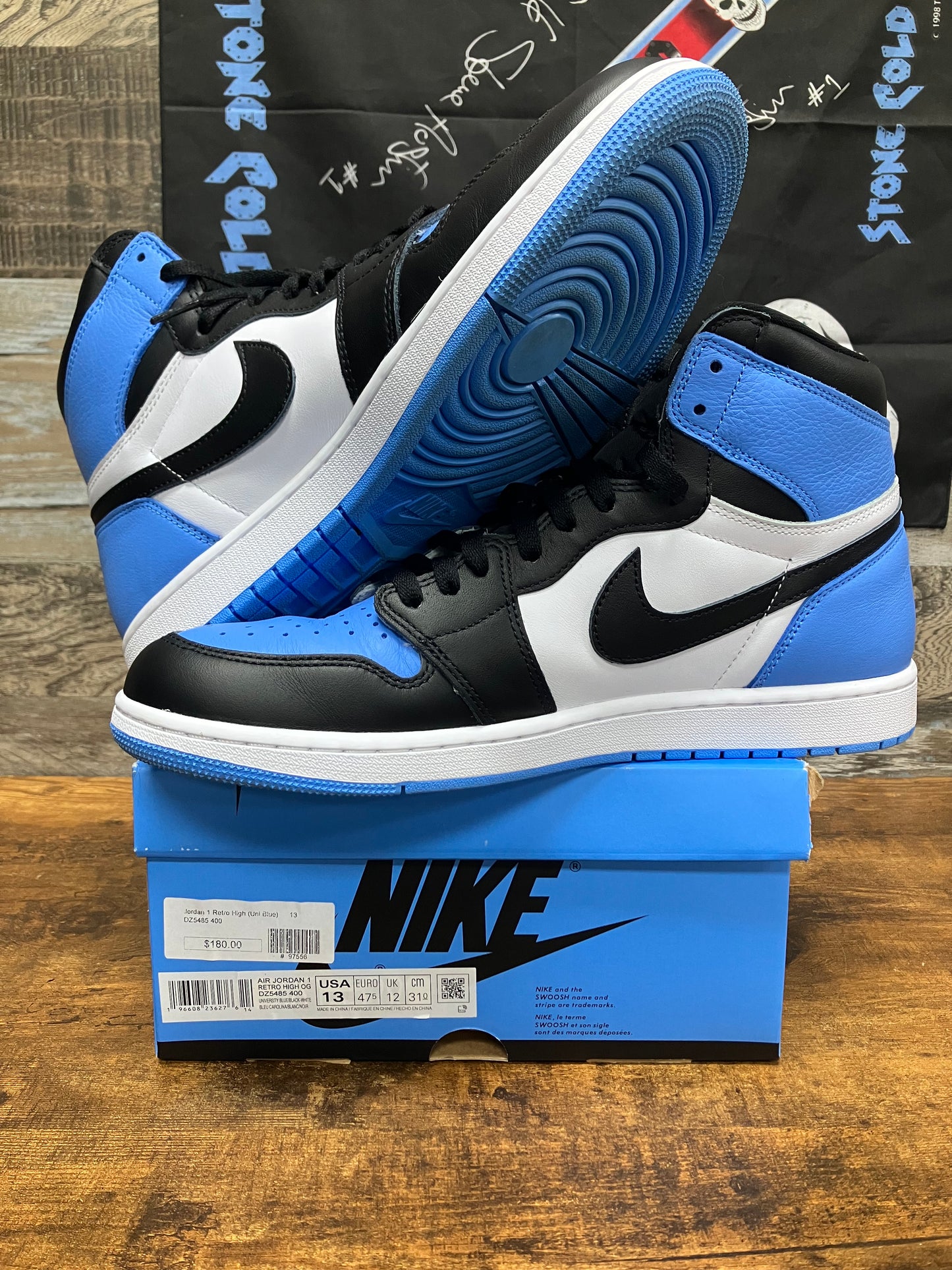 13-Jordan 1 Retro High OG UNC Toe