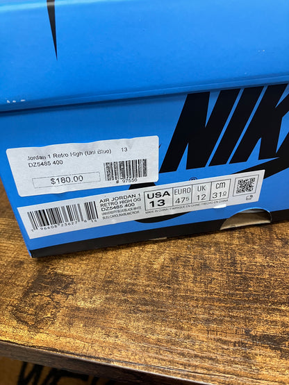 13-Jordan 1 Retro High OG UNC Toe