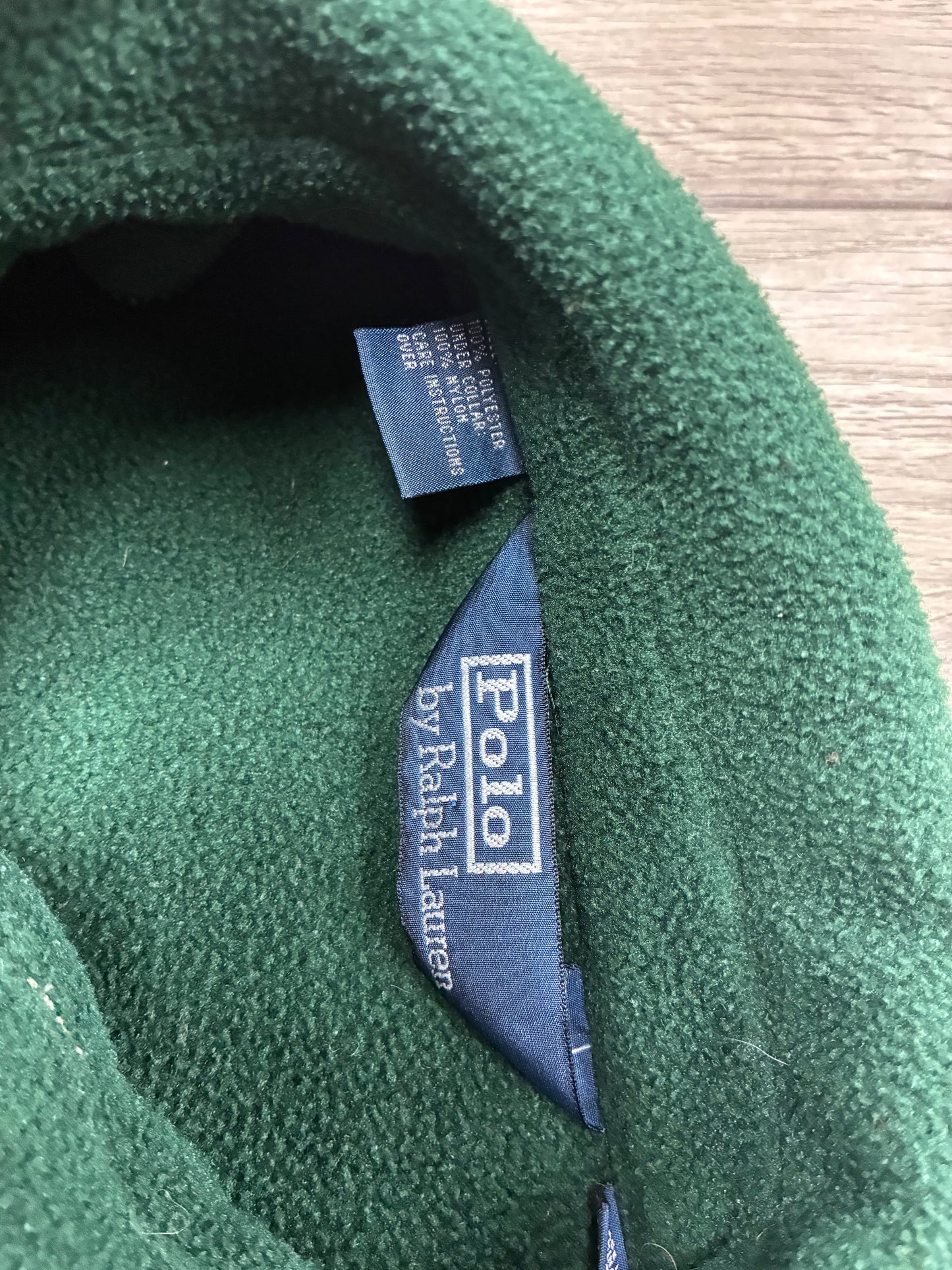 S - Vintage Polo Ralph Lauren Green Polartec Fleece Zip Up