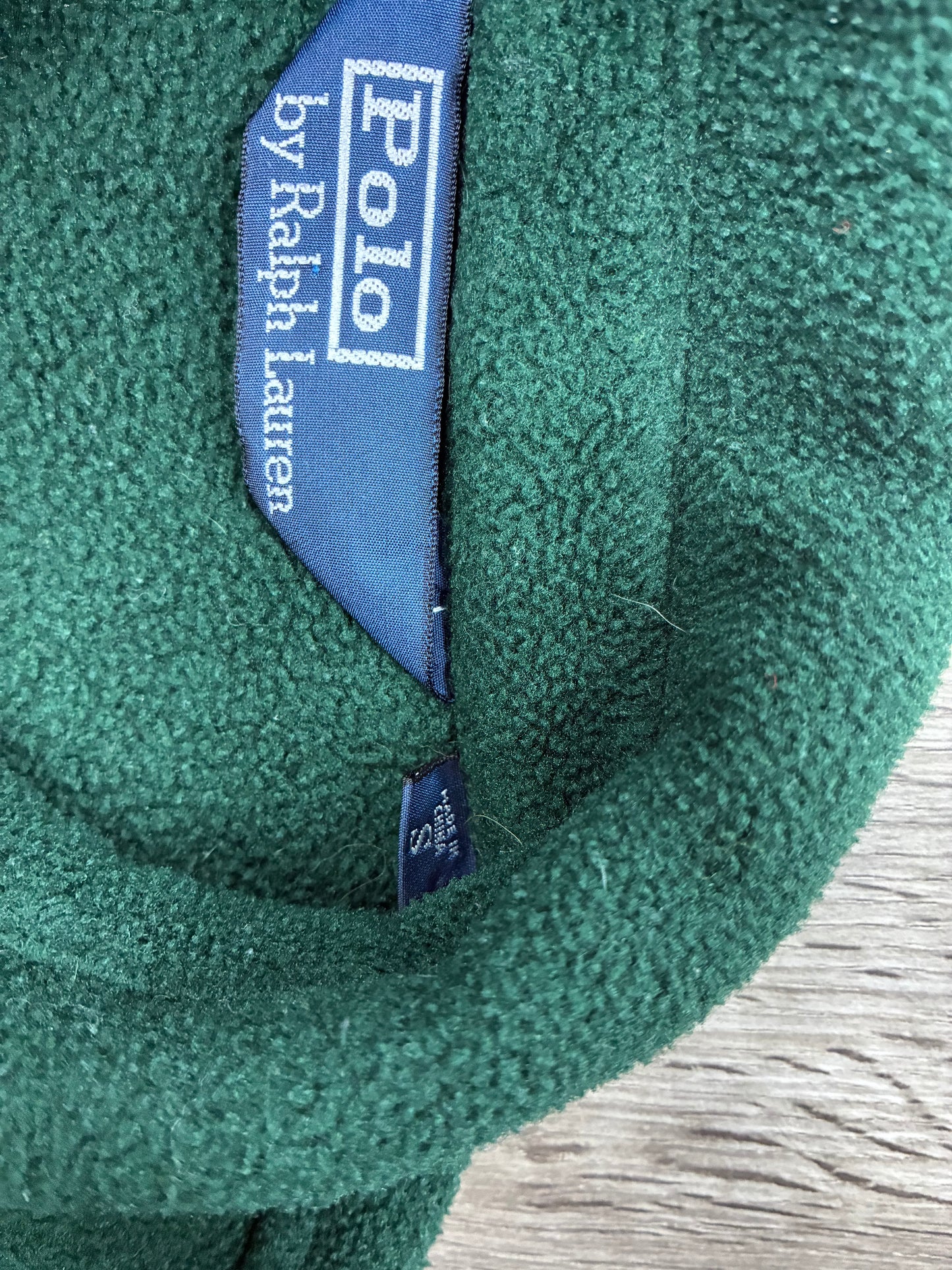 S - Vintage Polo Ralph Lauren Green Polartec Fleece Zip Up