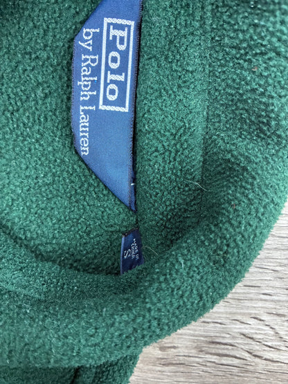 S - Vintage Polo Ralph Lauren Green Polartec Fleece Zip Up