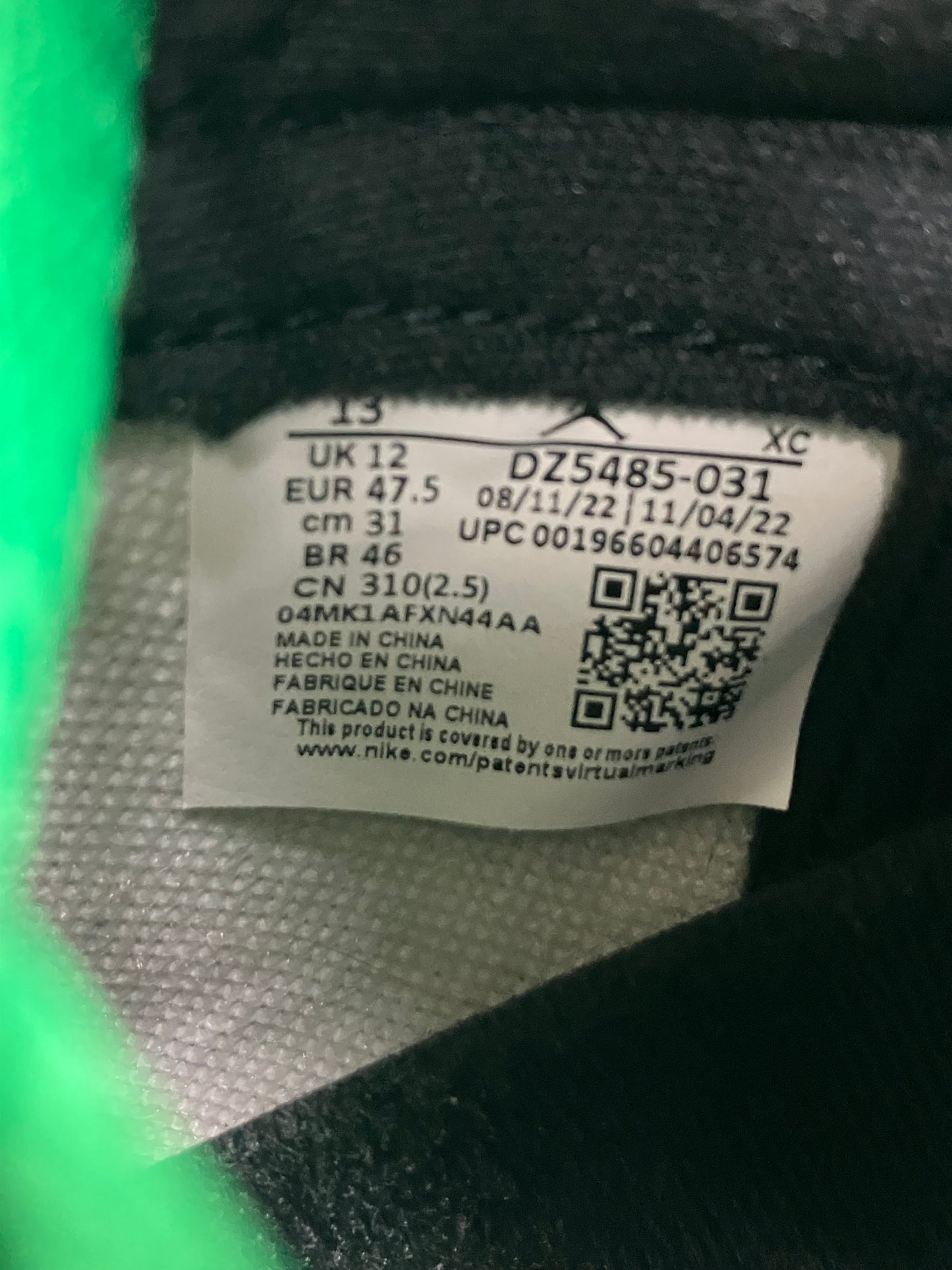 13-Jordan 1 Retro High OG Lucky Green