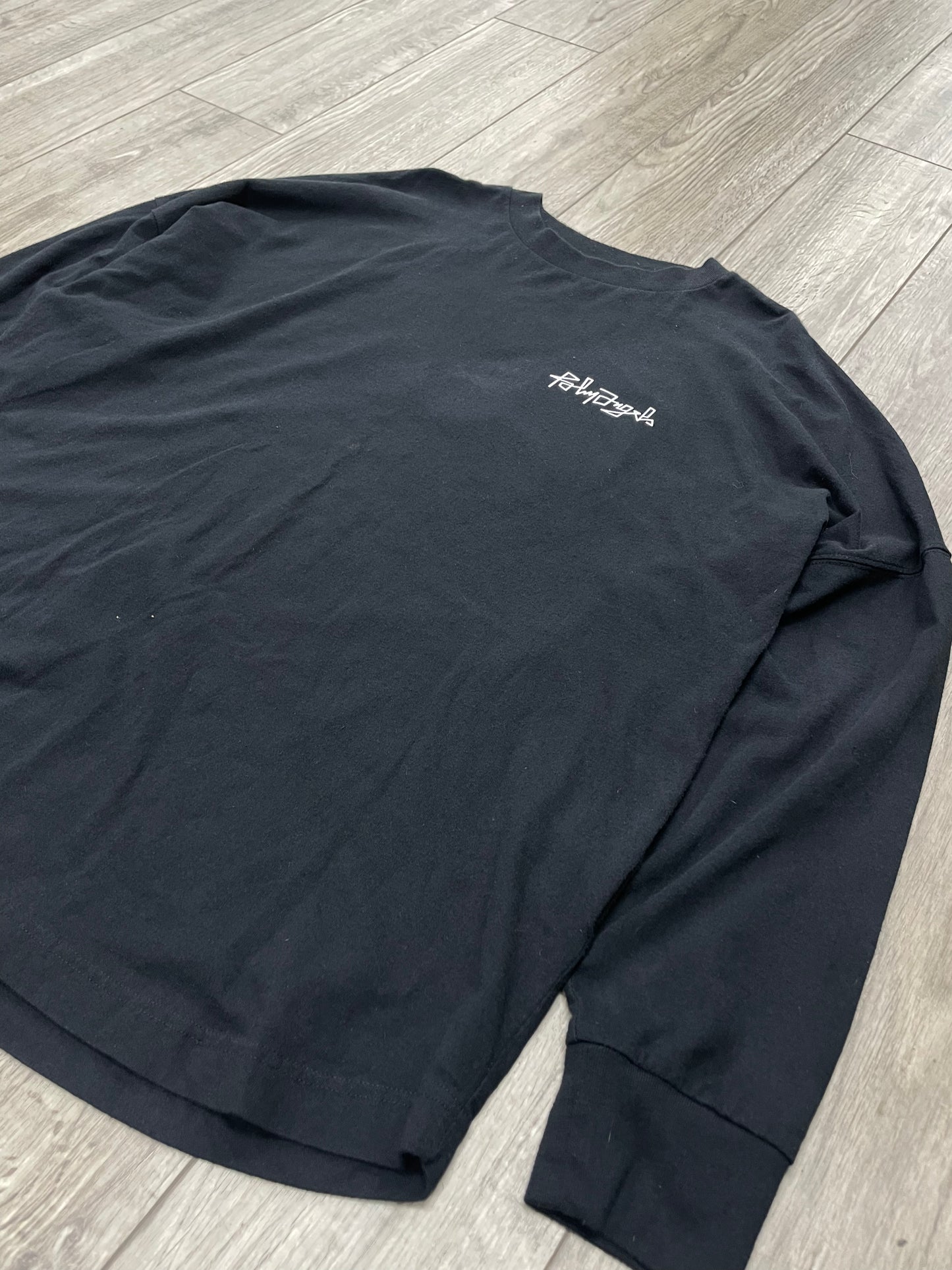 XL - Palm Angels Desert Skull Black Long-Sleeve Shirt