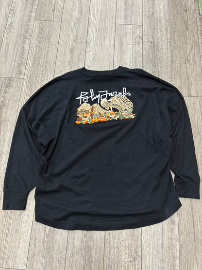 XL - Palm Angels Desert Skull Black Long-Sleeve Shirt