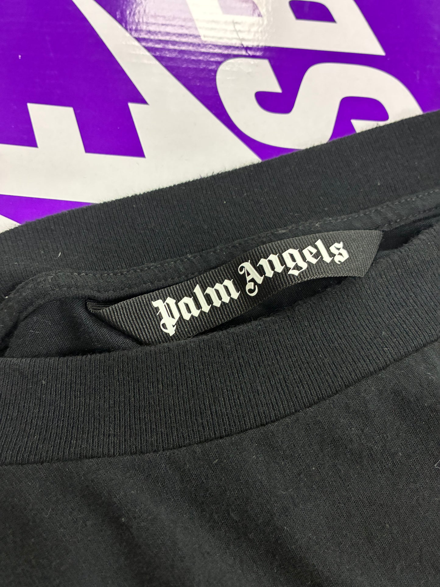 XL - Palm Angels Desert Skull Black Long-Sleeve Shirt