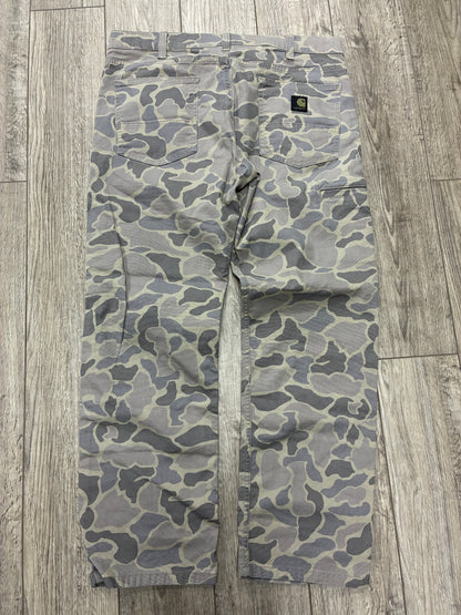 36 - Carhartt Relaxed Straight Grey Camo Pants