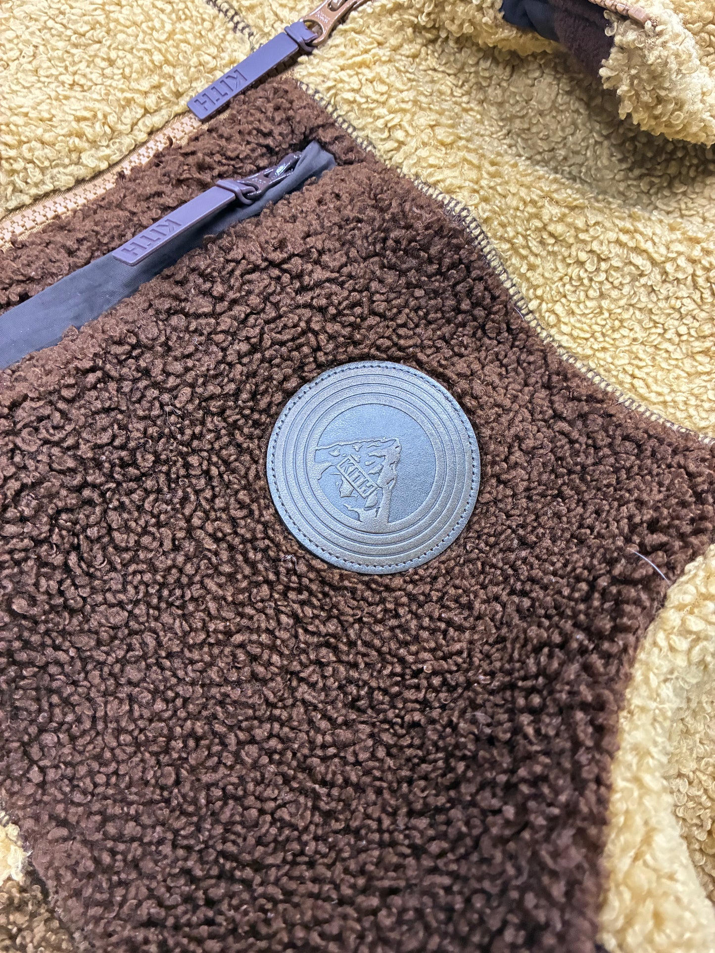 L - KITH Pinehurst Bonded Sherpa Full-Zip Jacket