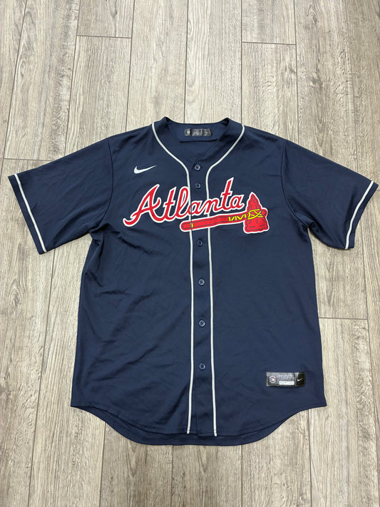 L - Nike Atlanta Braves Ozzie Albies Jersey