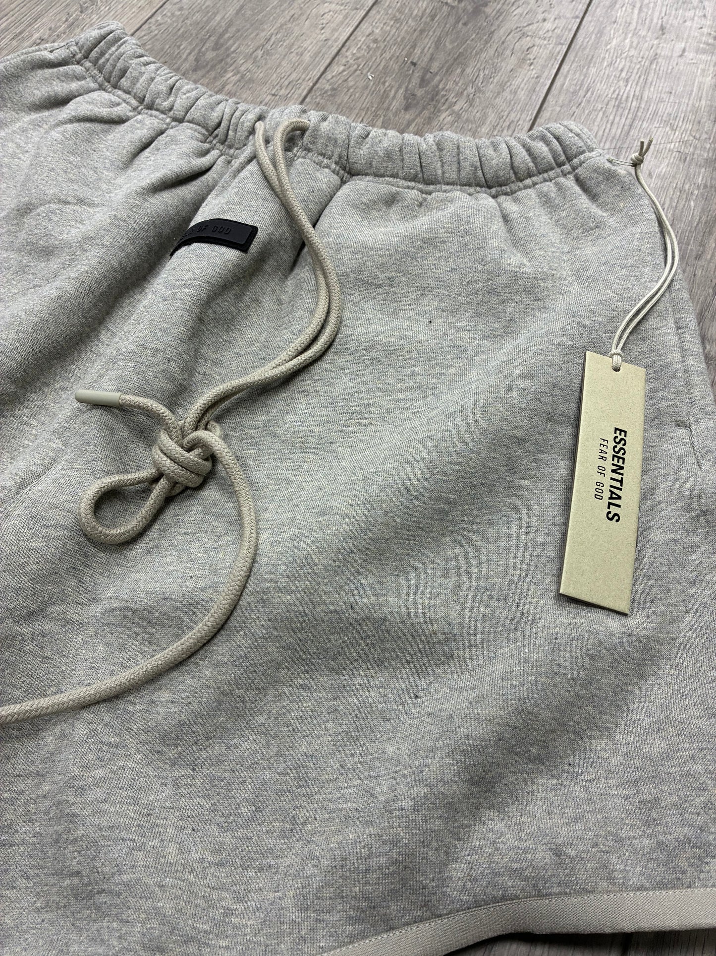 XL - Fear of God ESSENTIALS Heather Grey Sweat Shorts