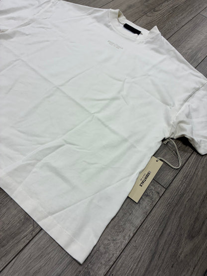 S - Fear Of God Essentials Cream/Beige Oversized Logo Shirt