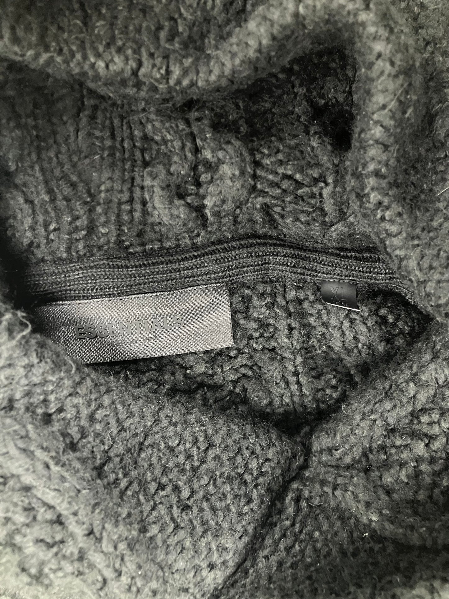 XL-Fear Of God Essentials Cable Knit Hoodie