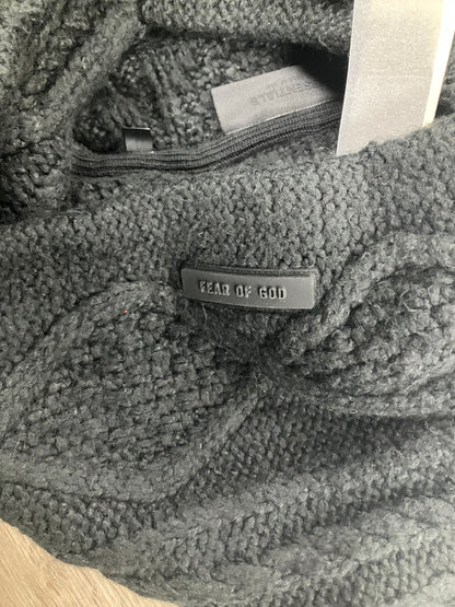 XL-Fear Of God Essentials Cable Knit Hoodie