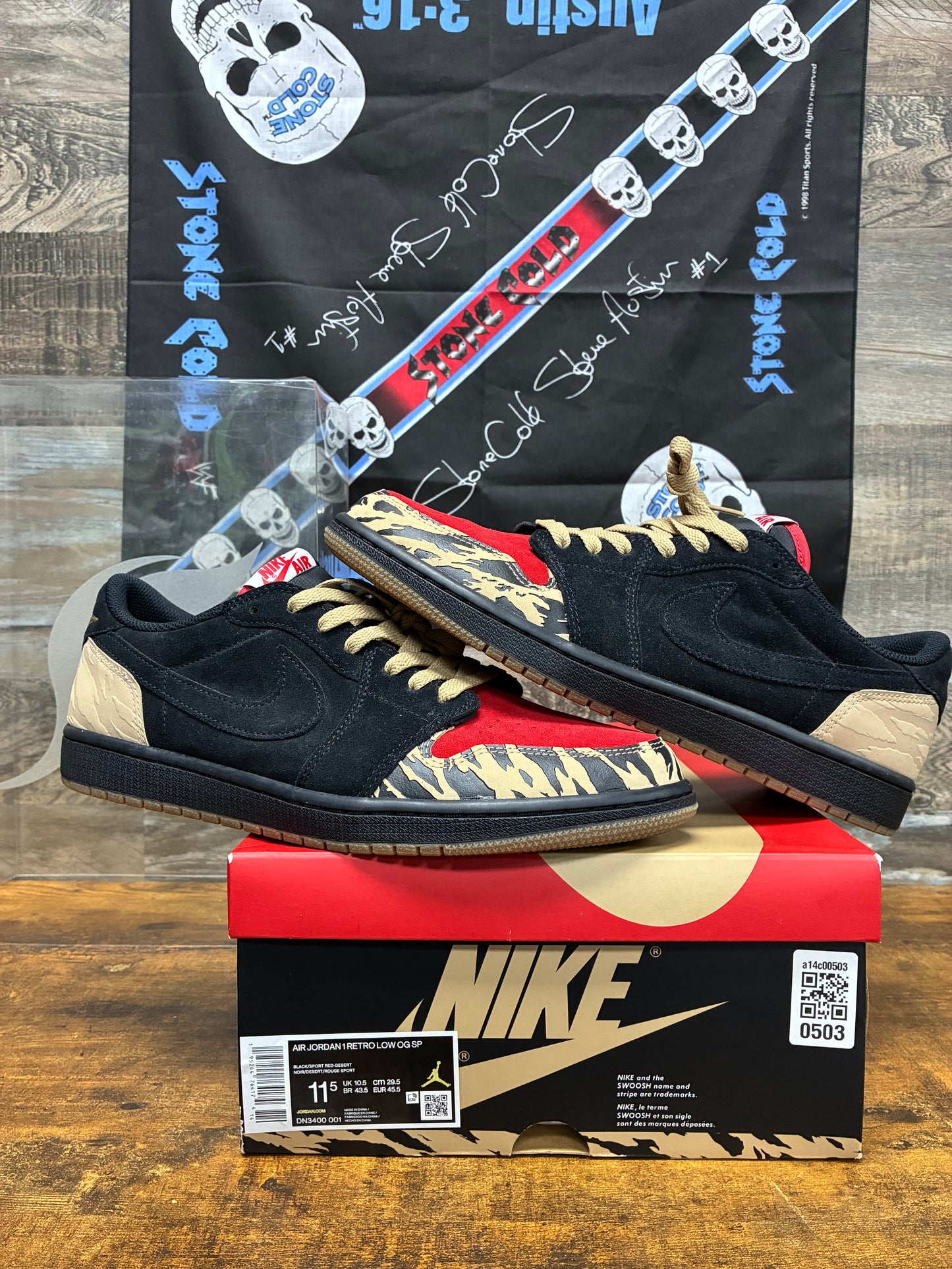 11.5 - Air Jordan 1 Low SoleFly Everglades