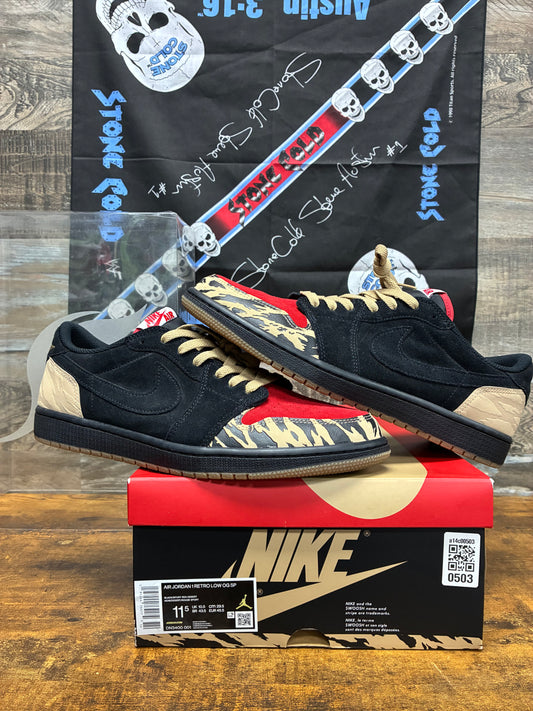 11.5 - Air Jordan 1 Low SoleFly Everglades