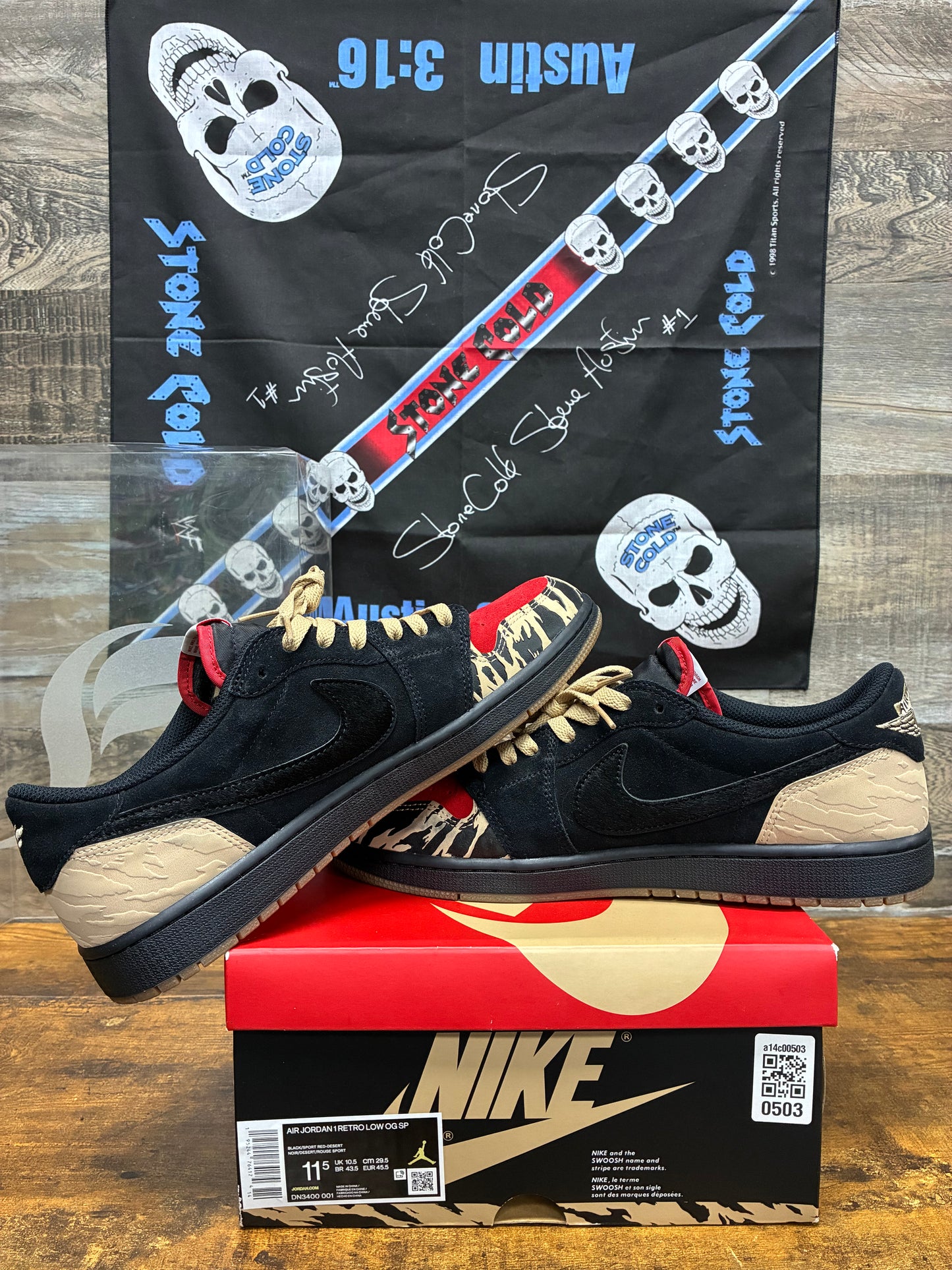 11.5 - Air Jordan 1 Low SoleFly Everglades