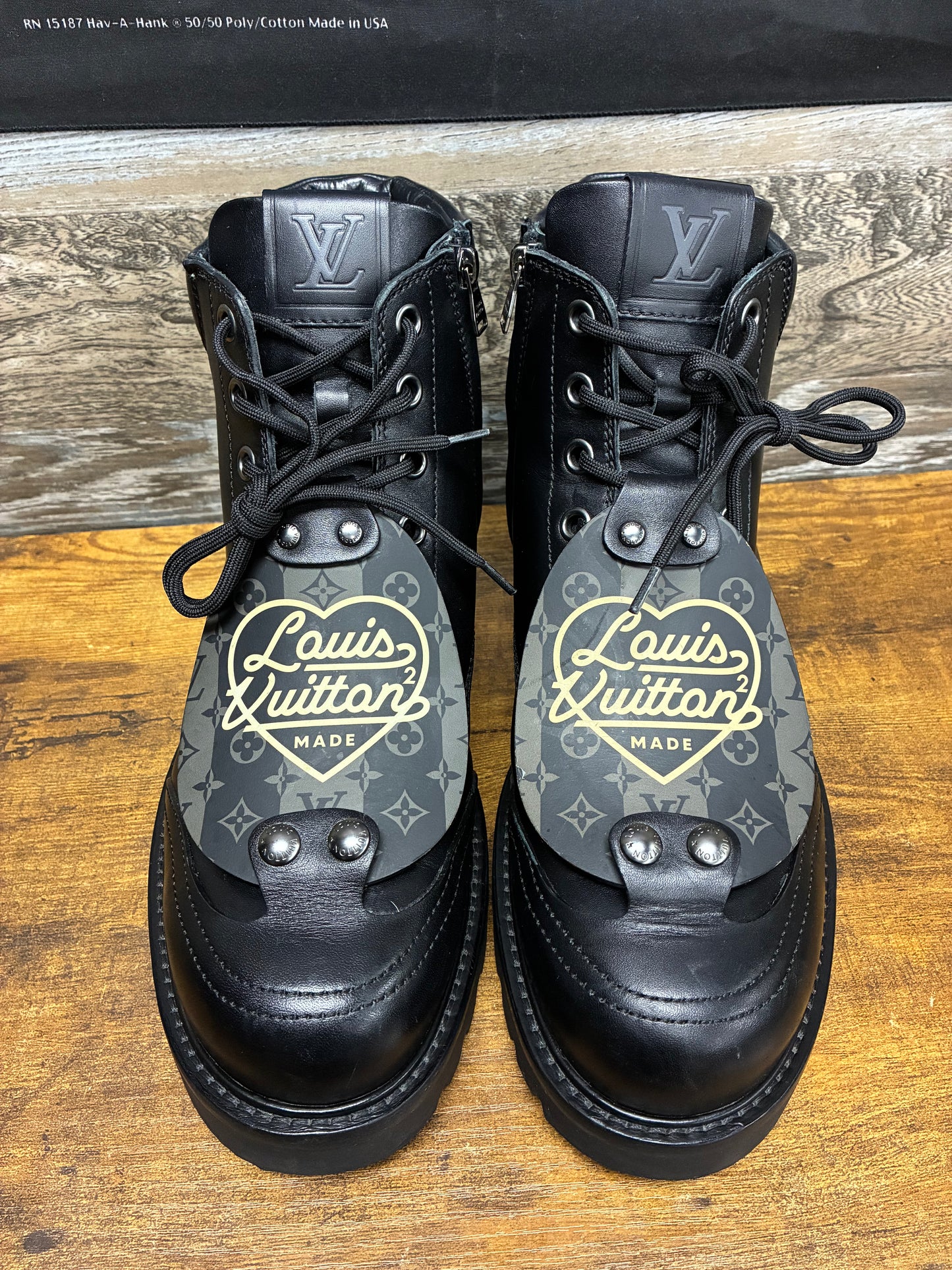 10 - Louis Vuitton X Nigo Leather Hiking Boot