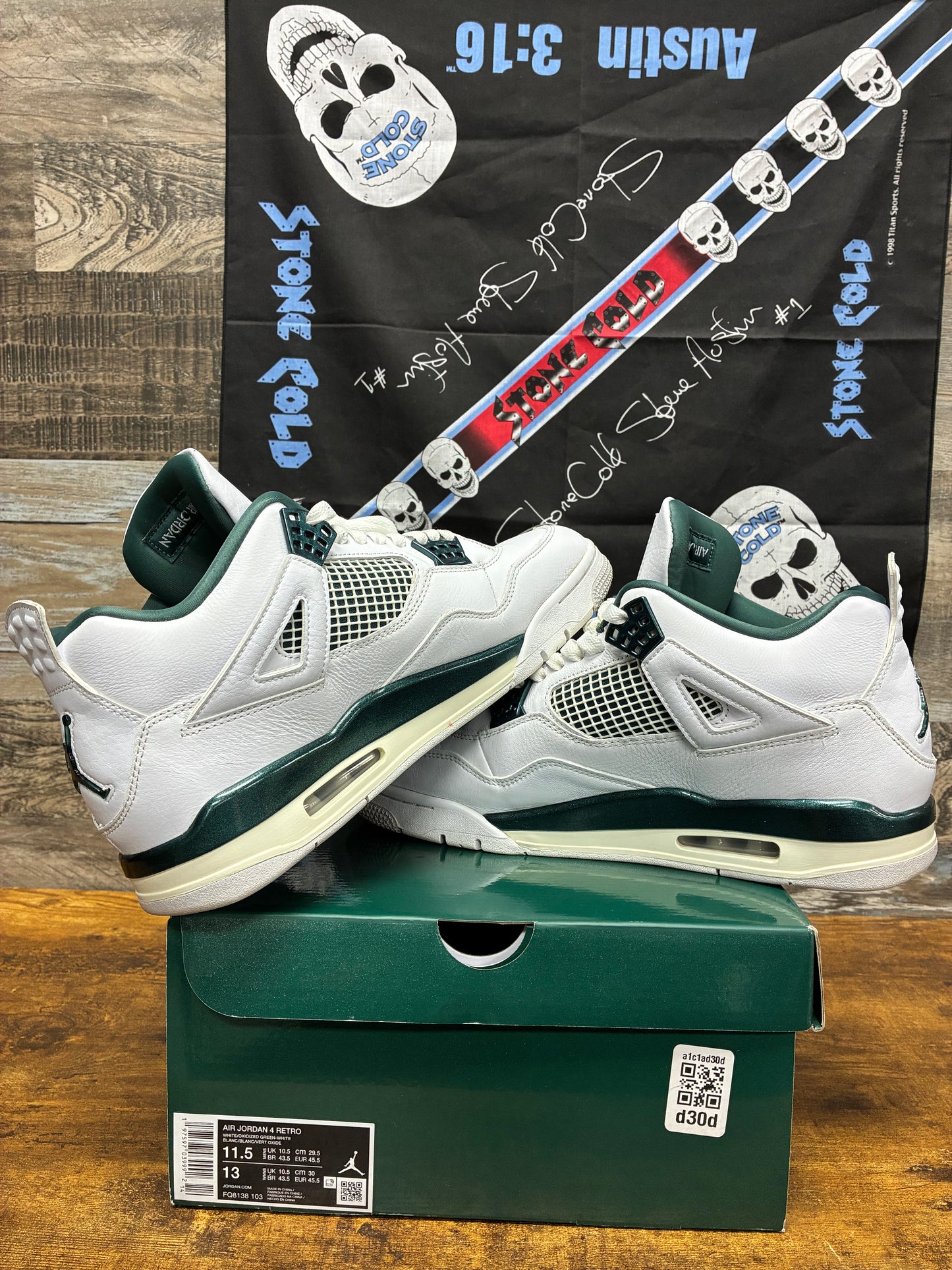 11.5 - Air Jordan 4 Retro Oxidized Green