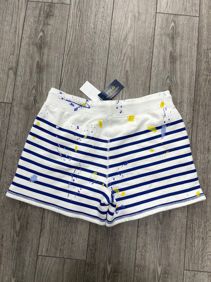 M-Polo Ralph Lauren Striped Paint-Splatter Shorts