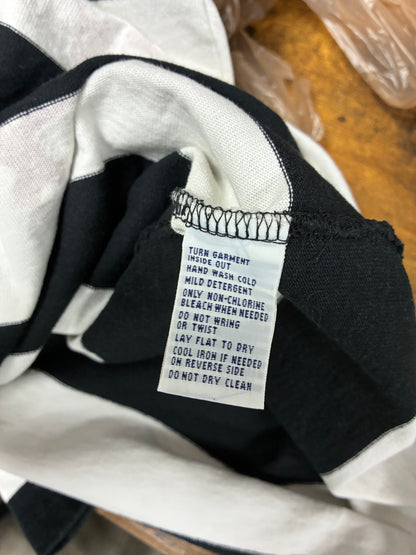 S - Vintage Polo Ralph Lauren Striped Surfer Graphic Polo Shirt