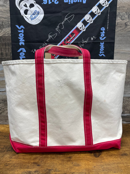 Vintage L.L. Bean Boat And Tote Canvas Bag