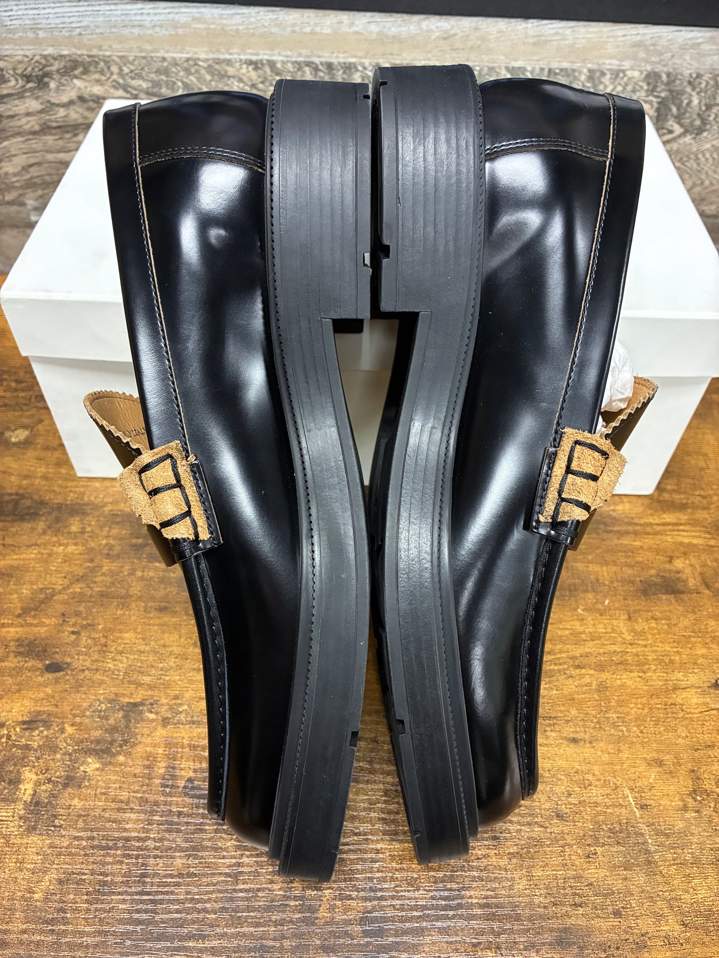 43/10 - Maison Margiela Black Décortiqué Loafers