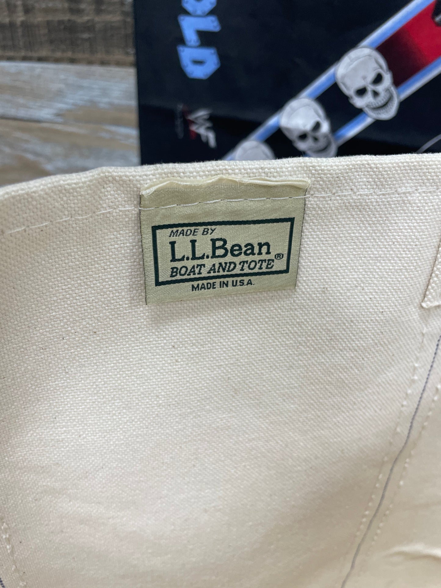 Vintage L.L. Bean Boat And Tote Canvas Bag