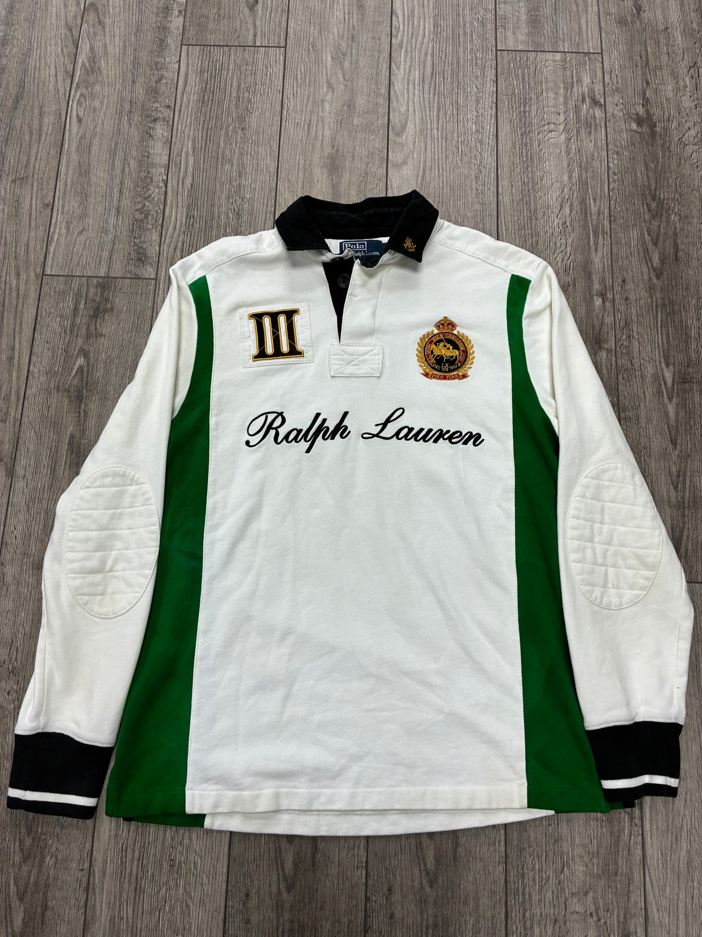 L - Polo Ralph Lauren Snow Polo Challenge Cup Rugby Long sleeve Shirt