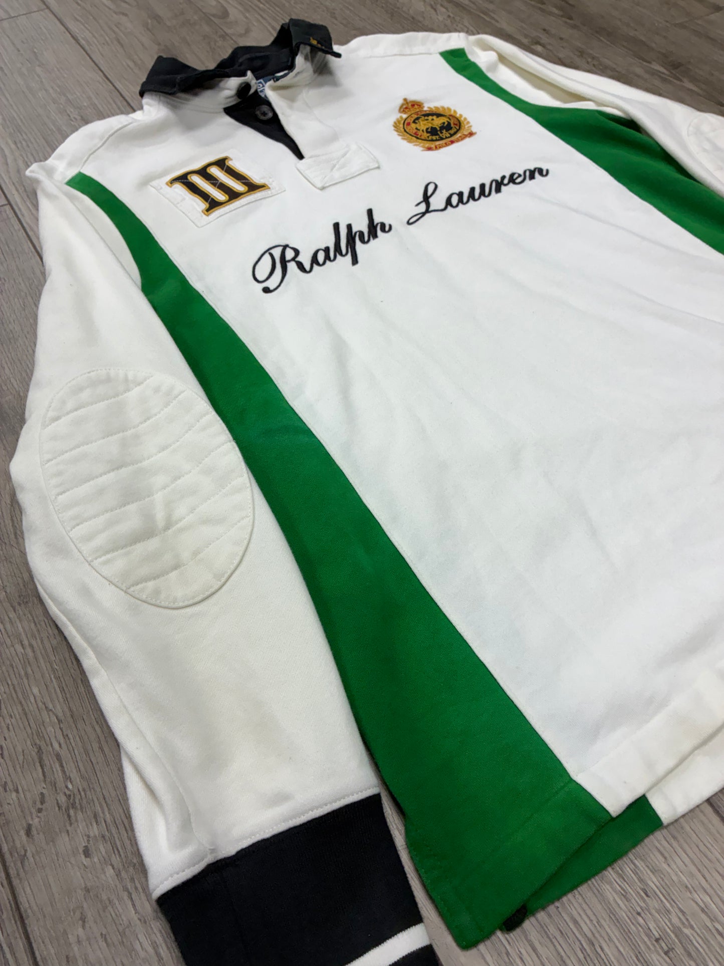 L - Polo Ralph Lauren Snow Polo Challenge Cup Rugby Long sleeve Shirt