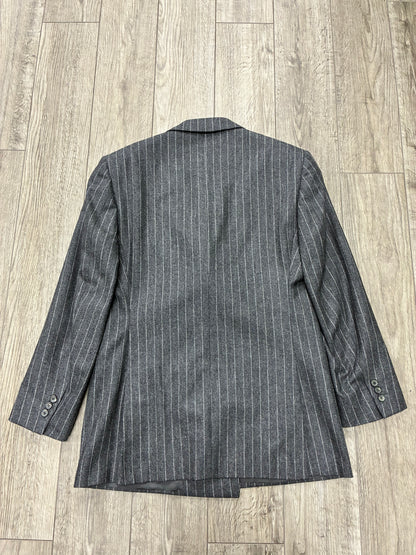 41R - Raf Simons Double-Breasted Wool-Blend Pinstripe Blazer
