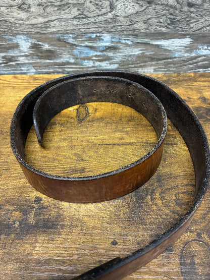32 - Double RL (RRL) Vintage Brown Hawkins Leather Belt