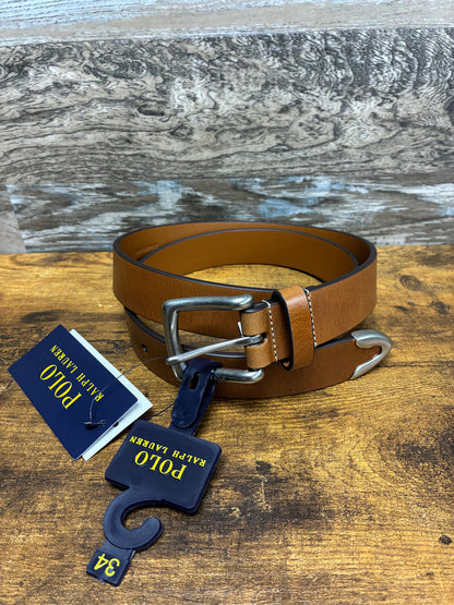 34 - Polo Ralph Lauren Western Style Brown Leather Belt
