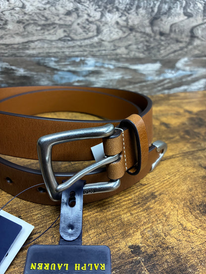 34 - Polo Ralph Lauren Western Style Brown Leather Belt