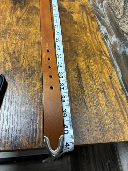 34 - Polo Ralph Lauren Western Style Brown Leather Belt