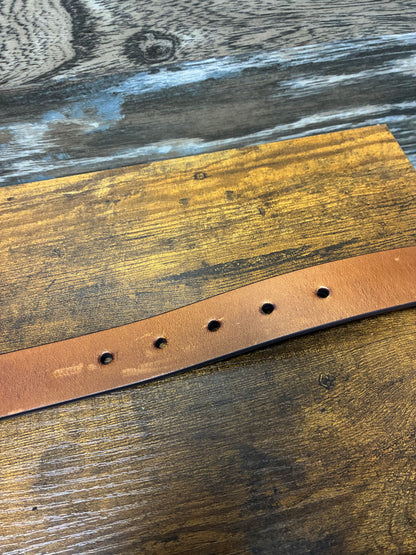 34 - Polo Ralph Lauren Western Style Brown Leather Belt