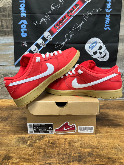 10.5 - Nike Dunk Pro SB Low University Red Gum
