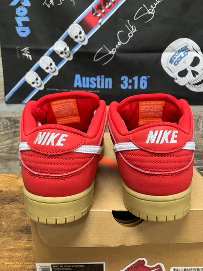 10.5 - Nike Dunk Pro SB Low University Red Gum