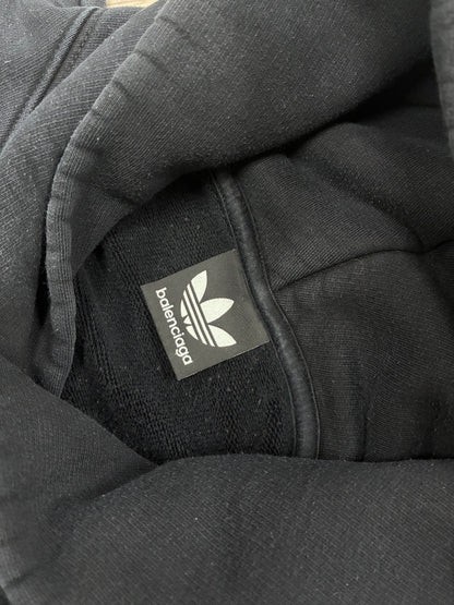 4 - Adidas Balenciaga Oversized Embroidered Logo Hoodie