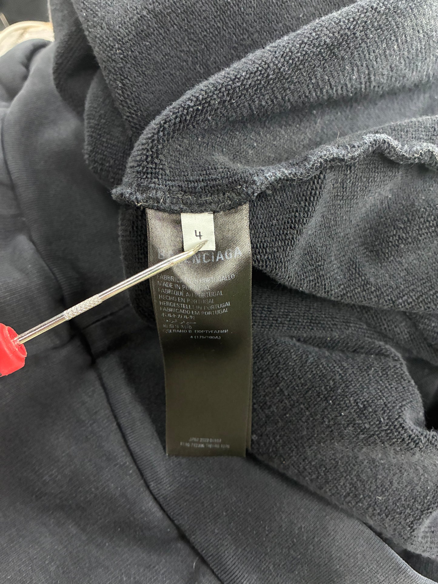 4 - Adidas Balenciaga Oversized Embroidered Logo Hoodie