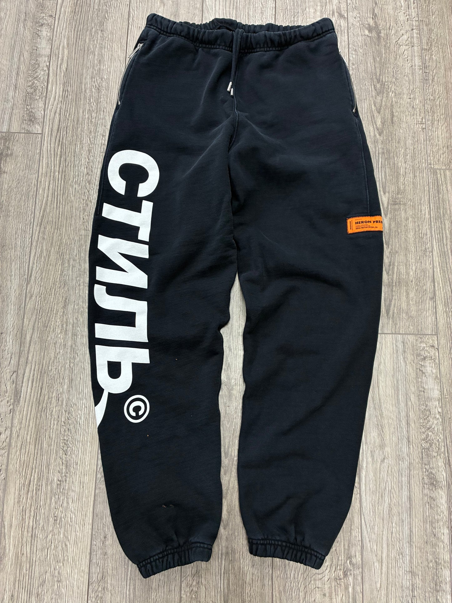 M - Heron Preston СТИЛЬ Black Logo Sweatpants
